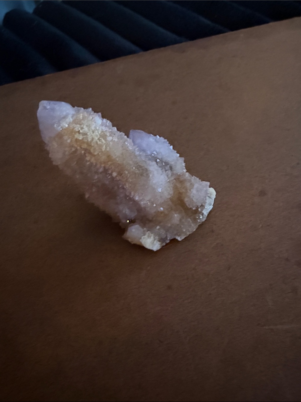 Spirit Sparkling Quartz Crystal Cluster - Pale Lavender and Honey Tones